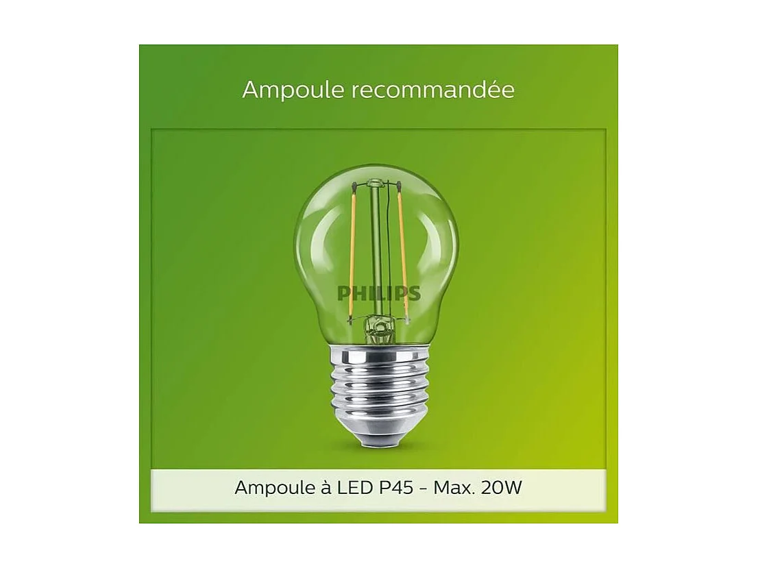 Borne extérieure PHILIPS Utrecht - Métal - LED - 1x20W - Gris - Contemporain - Design