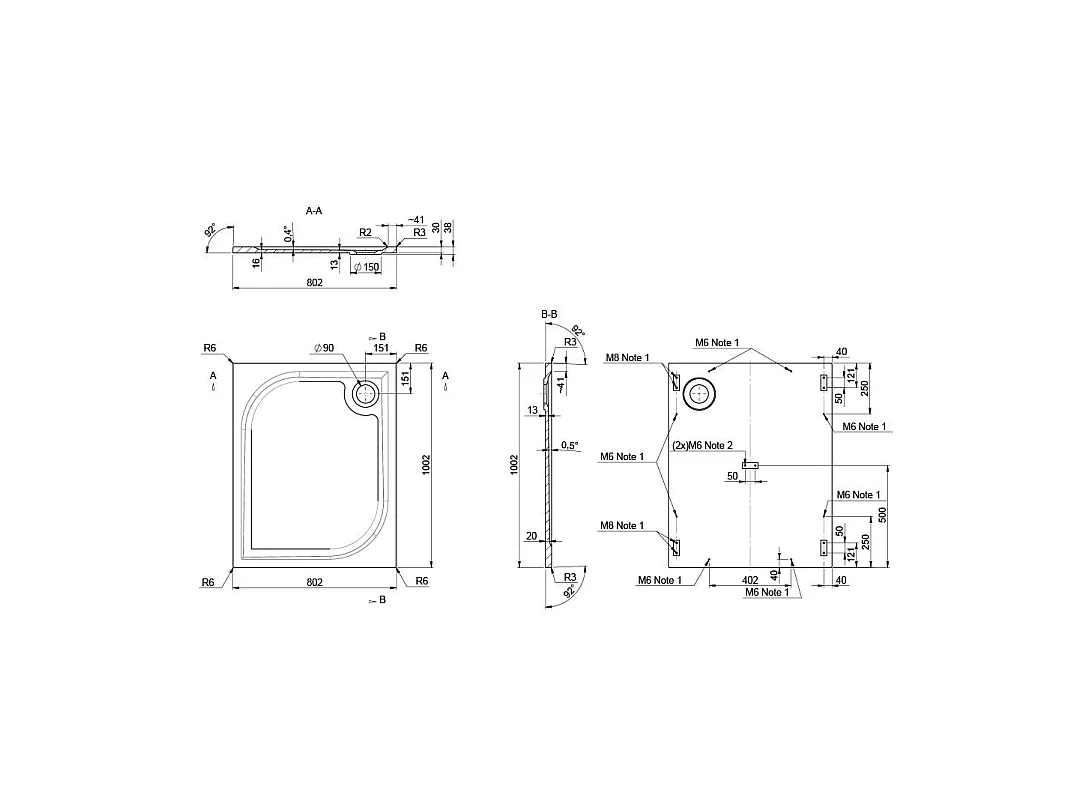 Receveur De Douche En Résine 80X100 Extra Plat