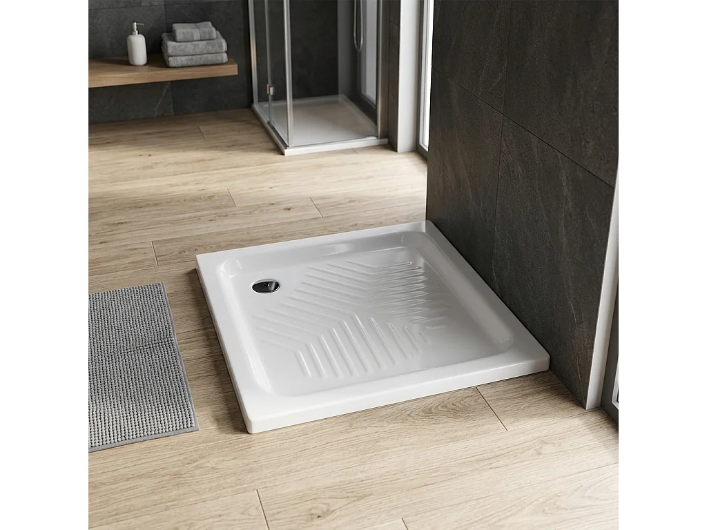 Receveur De Douche Classique En Céramique 70X70 Cm