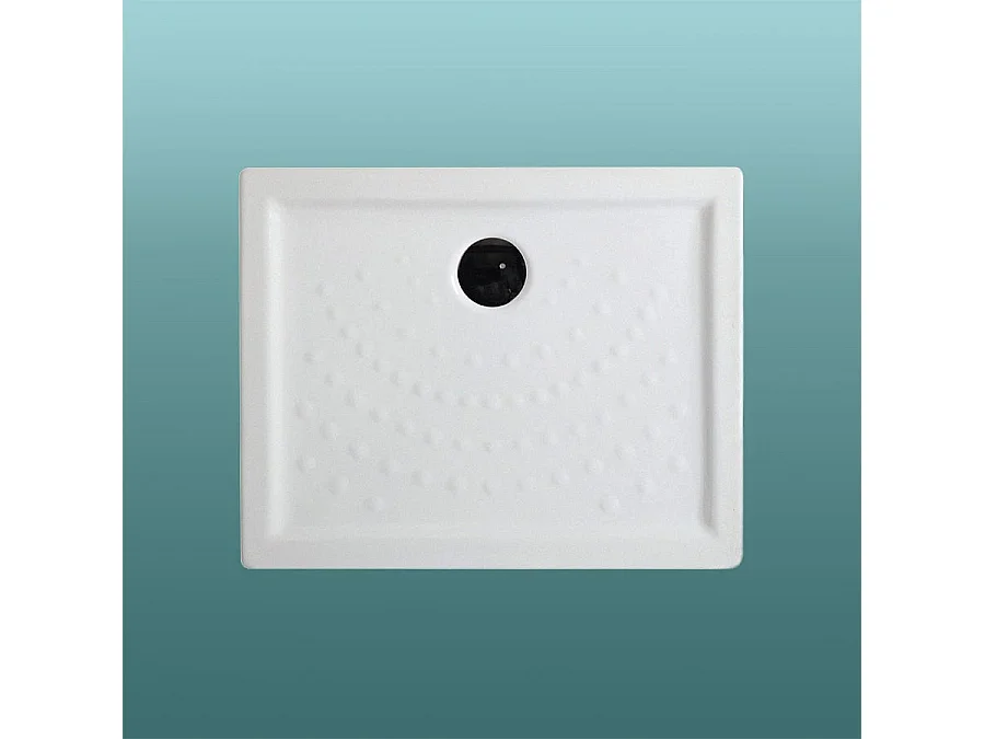 Plateau De Douche En Céramique Blanche H6 100X70 | Malta