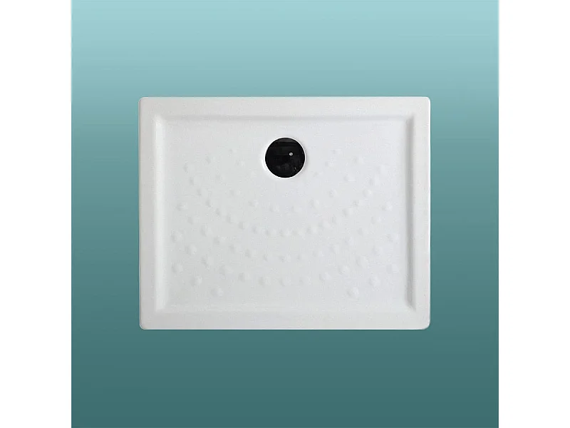 Plateau De Douche En Céramique Blanche H6 100X70 | Malta