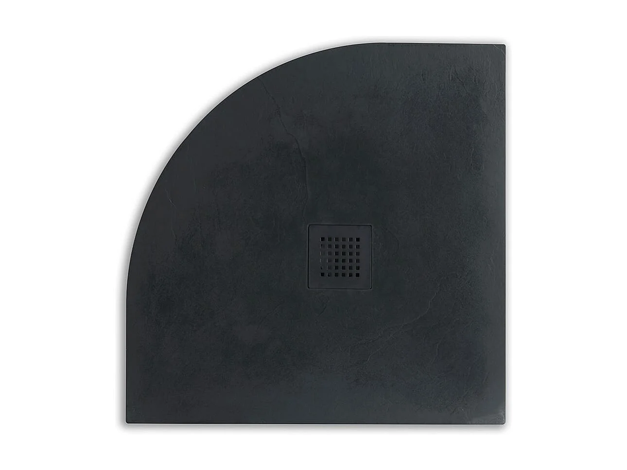 Plateau De Douche Angulaire 90X90 En Résine Anthracite | Muse
