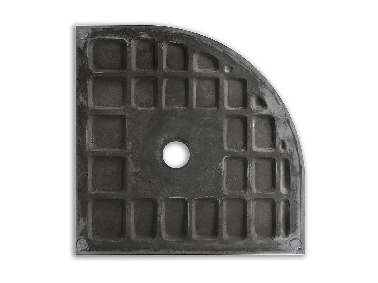 Plateau De Douche Angulaire 90X90 En Résine Anthracite | Muse