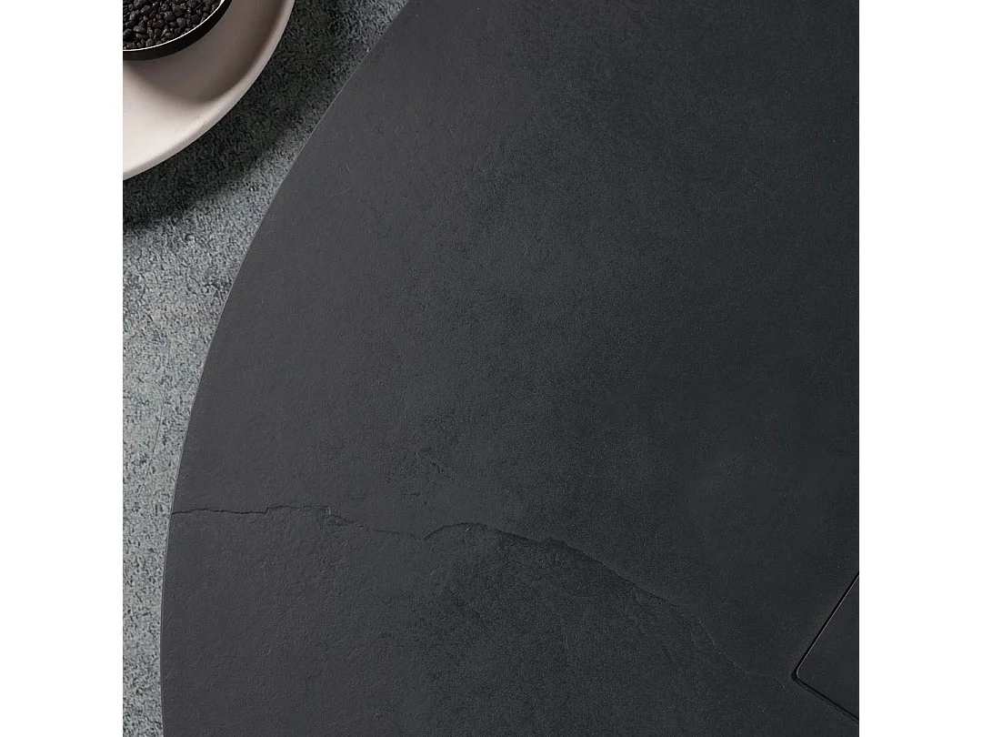 Plateau De Douche Angulaire 90X90 En Résine Anthracite | Muse