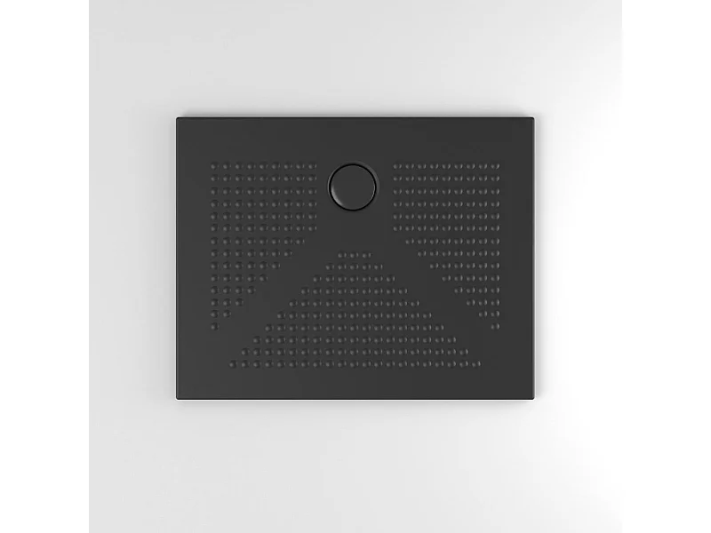Receveur De Douche En Céramique 70X90 Mince 3Cm Noir Mat | Delfino