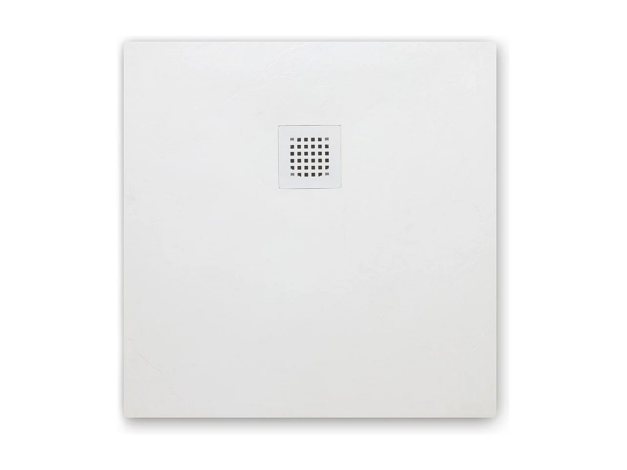 Receveur De Douche En Résine Blanche Effet Pierre 90X90  | Muse