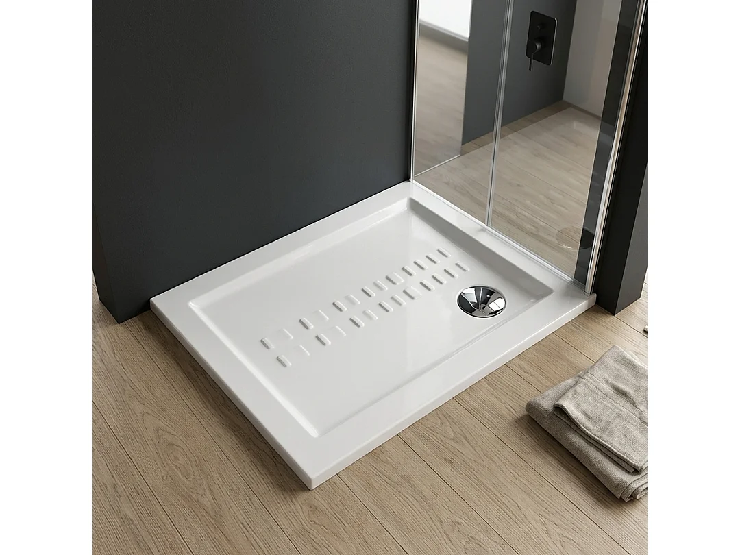 Receveur De Douche Traditionnel 70X90 Extra Plat En Céramique | Linea