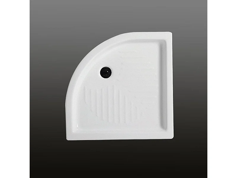 Receveur De Douche 90 Cm Angulaire Semi-Circulaire En Céramique | Topazio