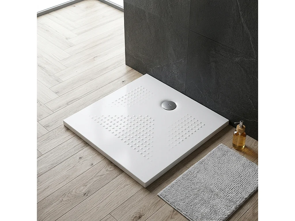 Receveur De Douche Mince 3Cm 90X90 Céramique Antidérapante| Delfino