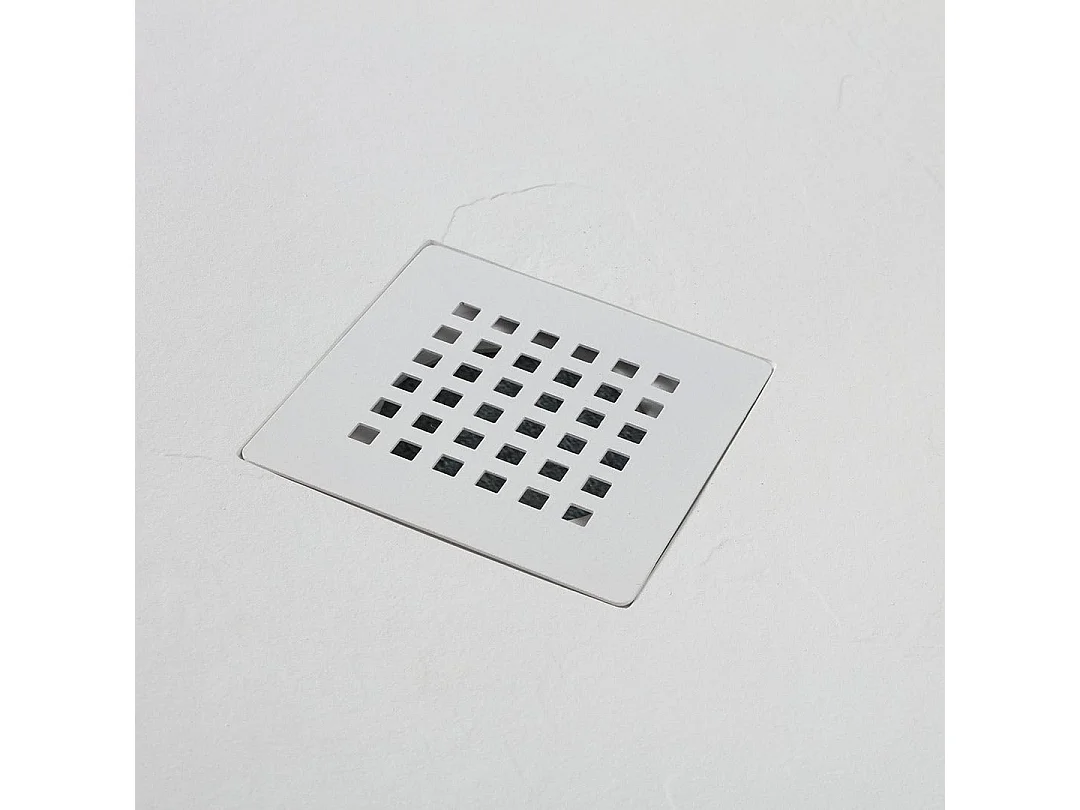 Plateau De Douche Angulaire 90X90 En Résine Blanche Fine | Muse