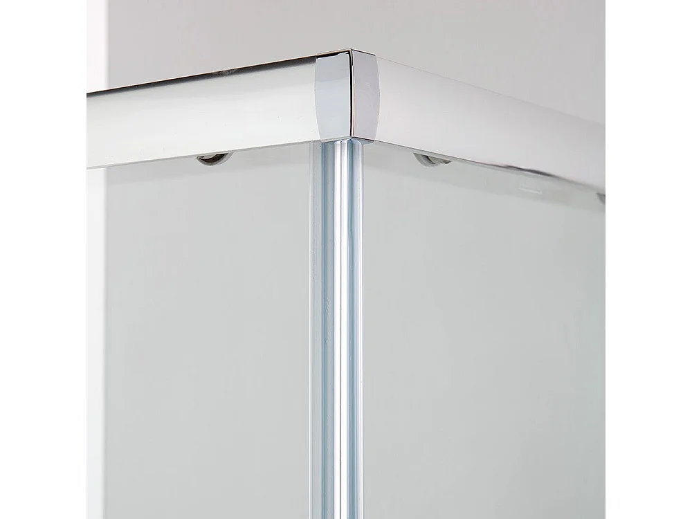 Cabine De Douche Coulissante Avec Portes Transparentes Et Receveur En Céramique 80X100