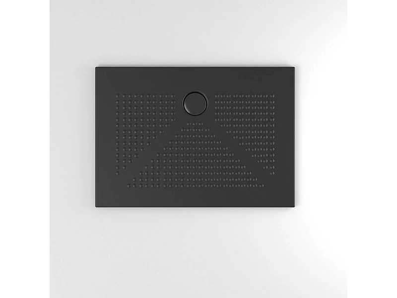 Plateau De Douche 70X100 En Céramique Noire | Delfino