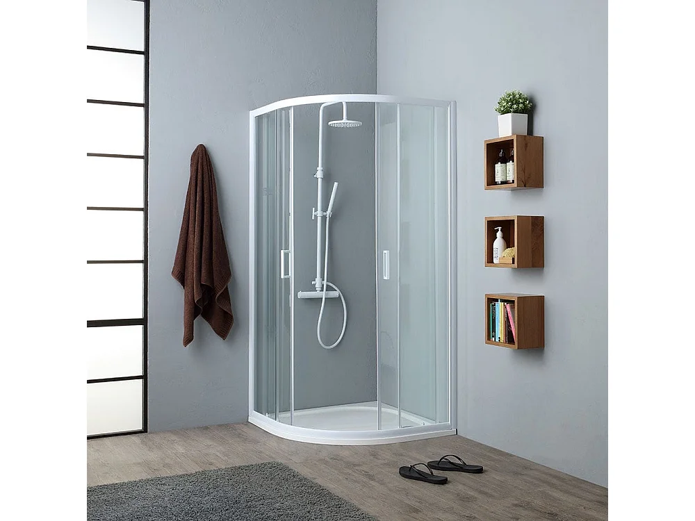 Cabine De Douche Transparent Angulaire 90X90 Cm | Venere