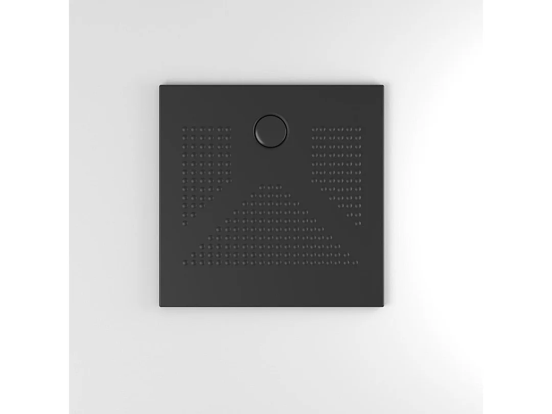 Plateau De Douche Carré 80X80 Noir Mat | Delfino
