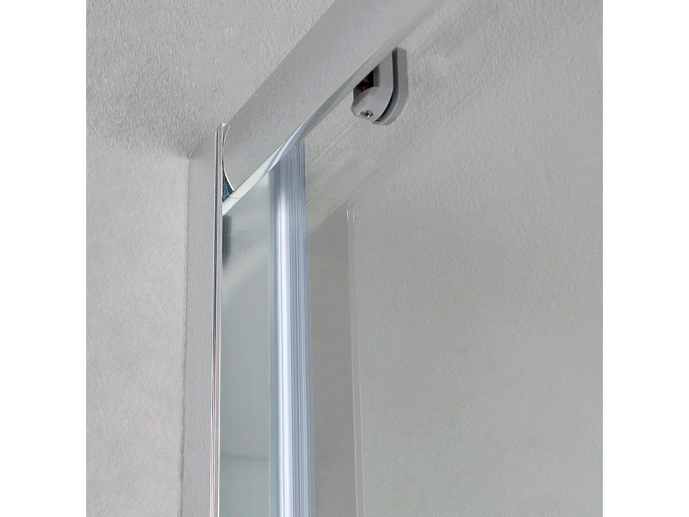 Porte De Douche En Niche Coulissante + Porte Transparente 70X130 | New Giada