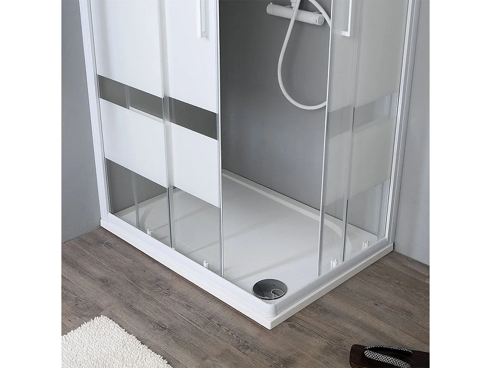 Cabine De Douche 70X100 Crystal Sérigraphié Prix Économique | Venere