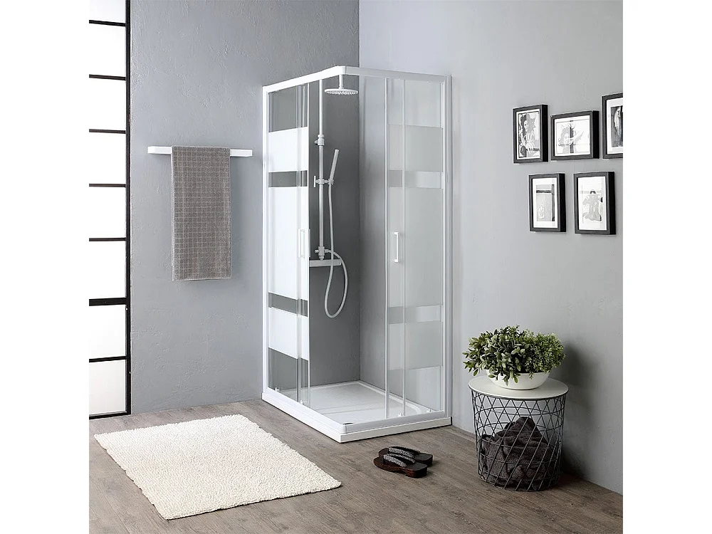 Cabine De Douche 70X100 Crystal Sérigraphié Prix Économique | Venere