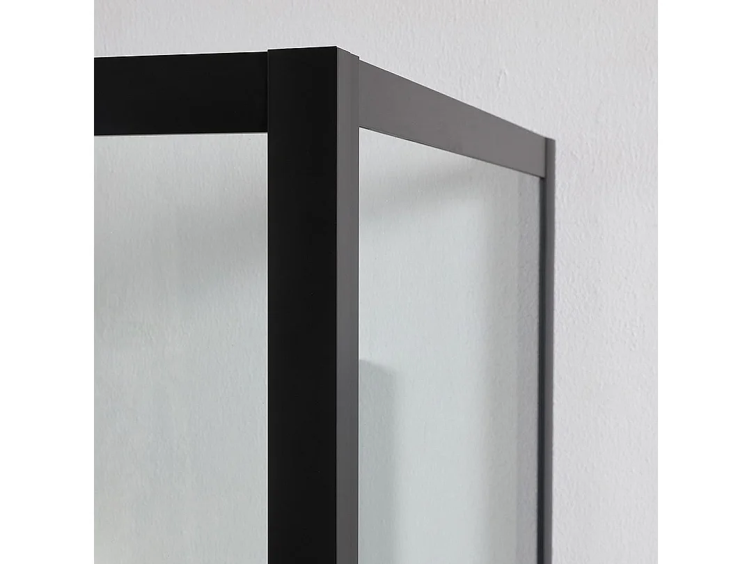 Porte De Douche En Niche 150 Cm + Côté Fixe 80 Cm H: 190 Cm Avec Porte Coulissante | City