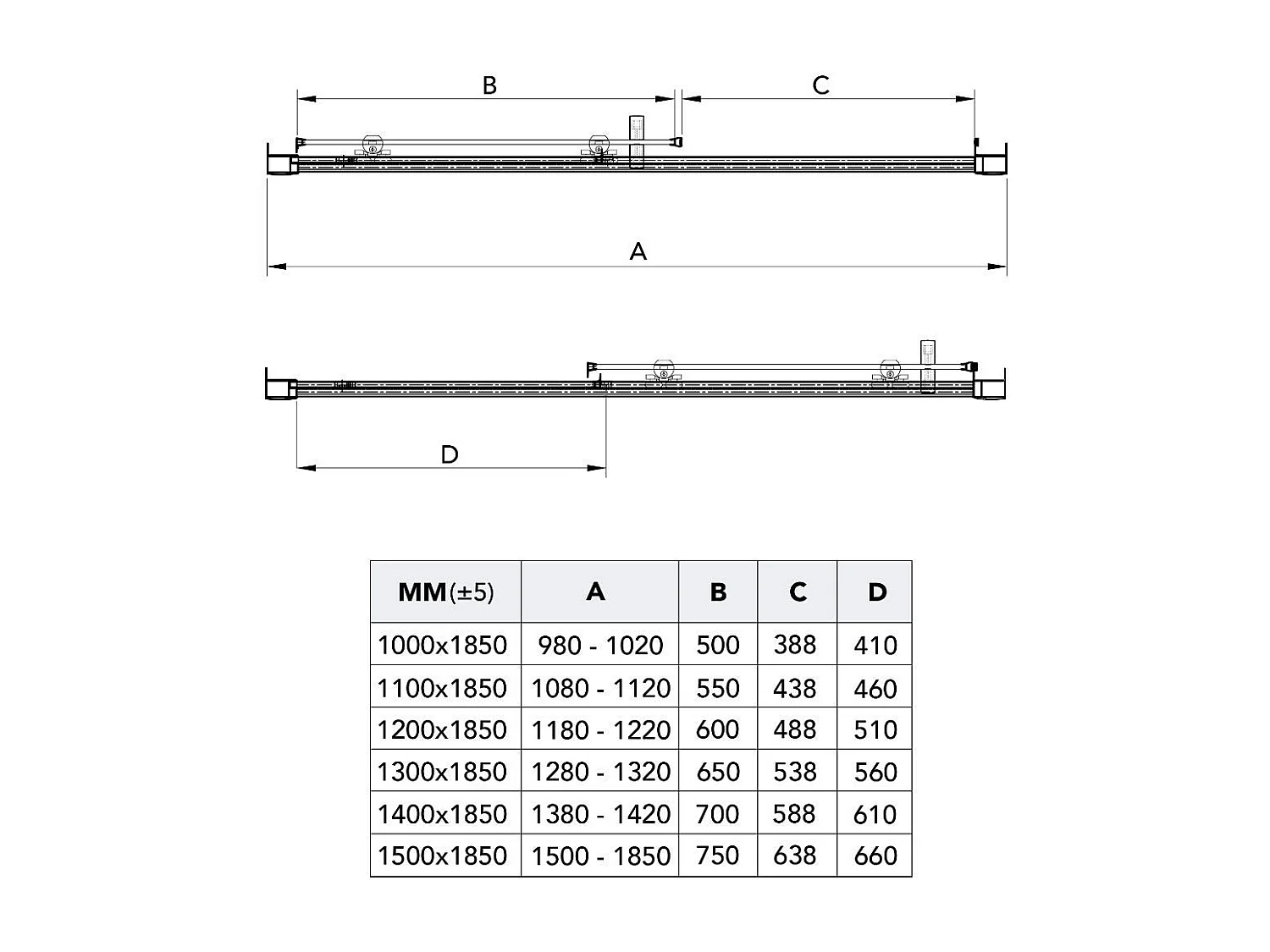 Cabine De Douche 80 X 150 Coulissante Entrée Avant Et Côté Fixe | New Giada