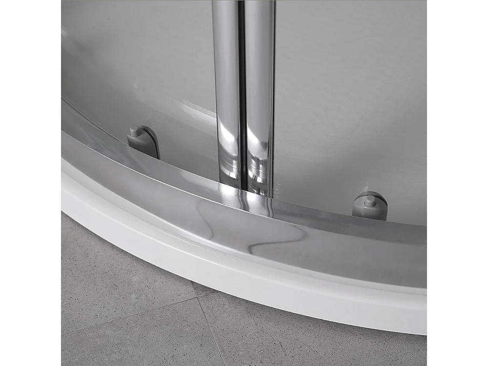 Cabine De Douche Moderne Angulaire Profiles En Aluminium 80X80 Transparent | Fly