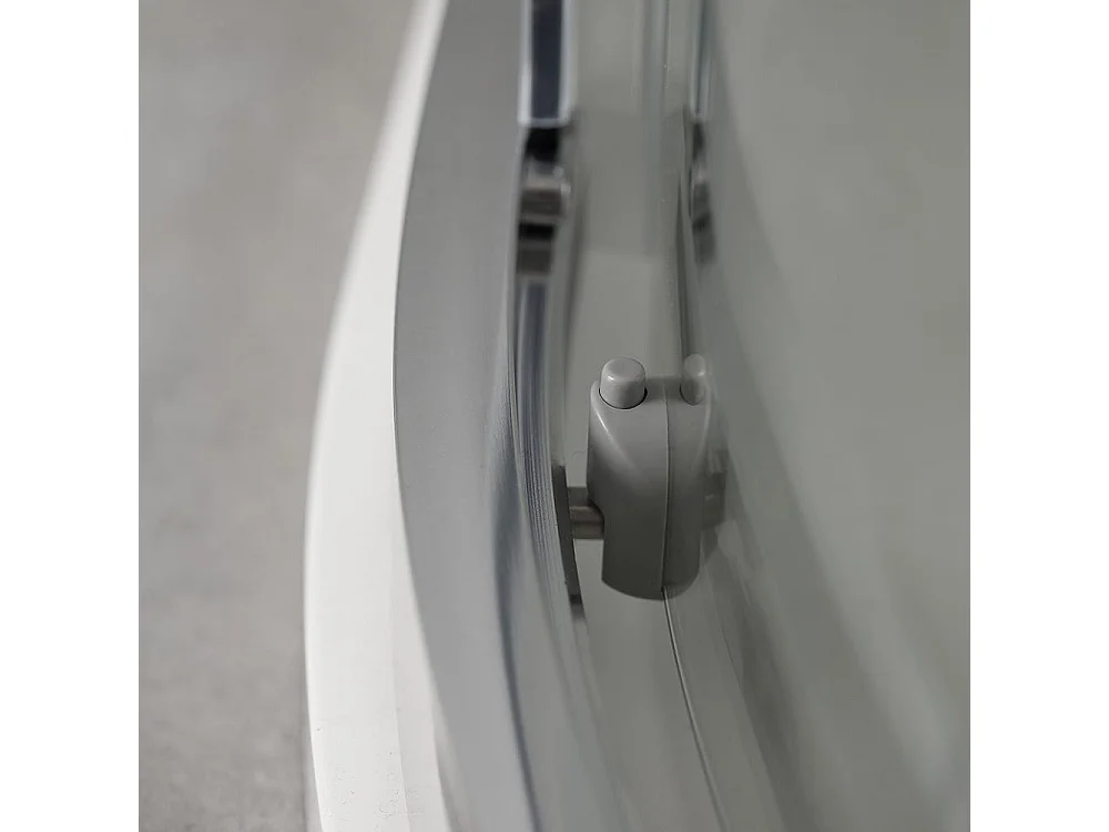 Cabine De Douche Moderne Angulaire Profiles En Aluminium 80X80 Transparent | Fly