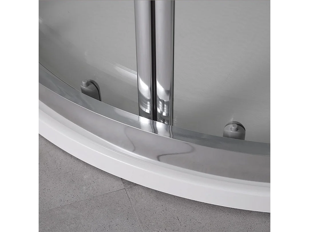 Cabine De Douche Moderne Angulaire Profiles En Aluminium 80X80 Transparent | Fly