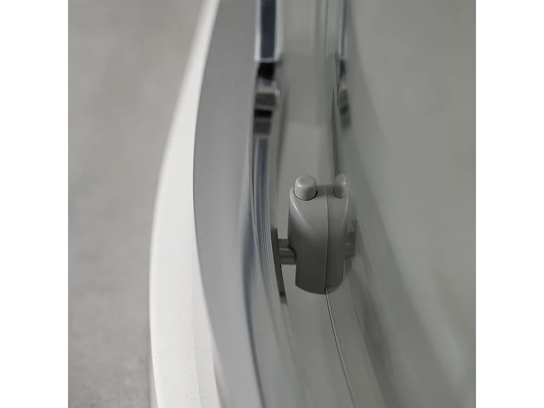 Cabine De Douche Moderne Angulaire Profiles En Aluminium 80X80 Transparent | Fly