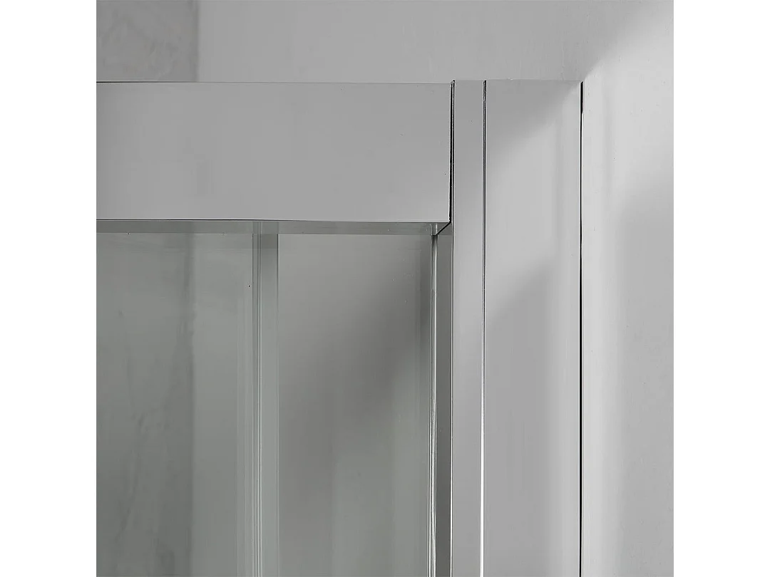 Cabine De Douche Moderne Angulaire Profiles En Aluminium 80X80 Transparent | Fly