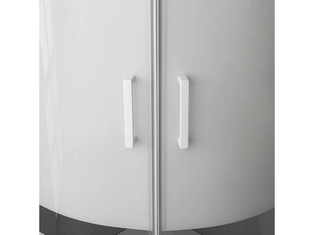 Cabine De Douche Semi-Circulaire 80 Cm Crystal Sérigraphié | Venere