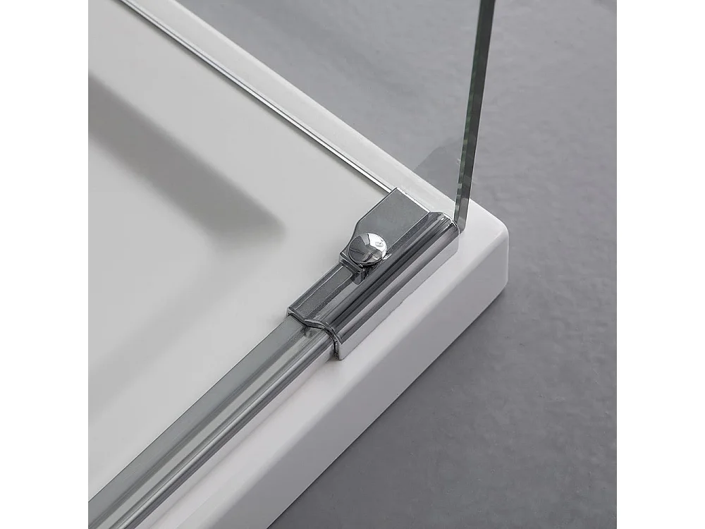 Cabine De Douche 70X120 Cm Transparente Ouverture Coulissante Avec Côté Fixe | Dream