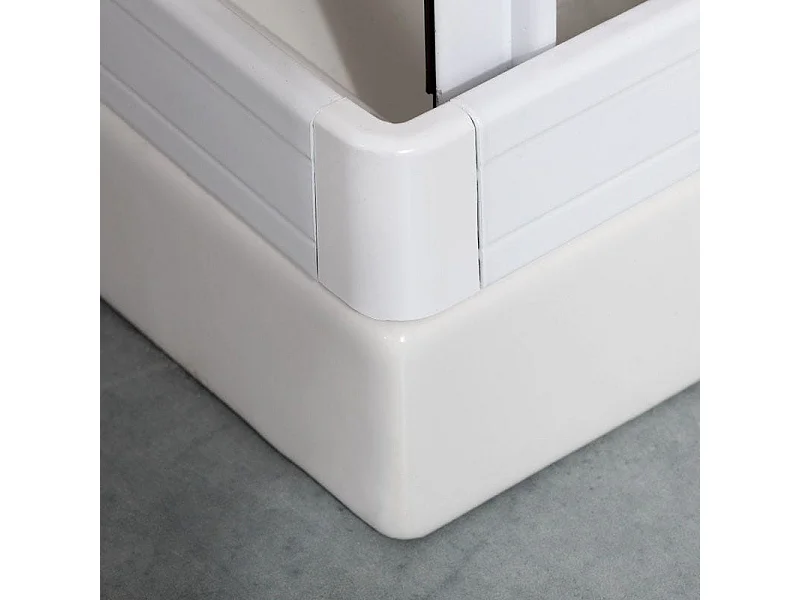 Cabine De Douche Avec Chassis Blanc 70X90 Cm | Venere