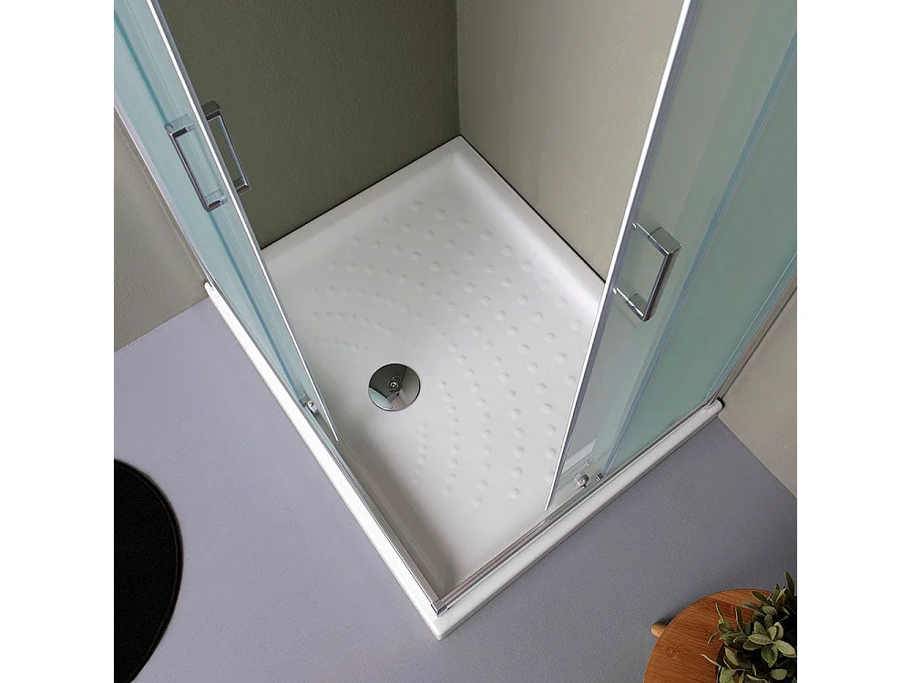 Cabine De Douche 70X100 Rectangulaire Verre Dépoli 6Mm | Giada