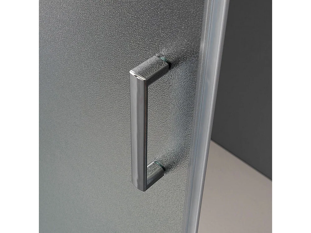 Cabine De Douche 80X100 Verre 6 Mm Opaque Verre Martelé | Giada