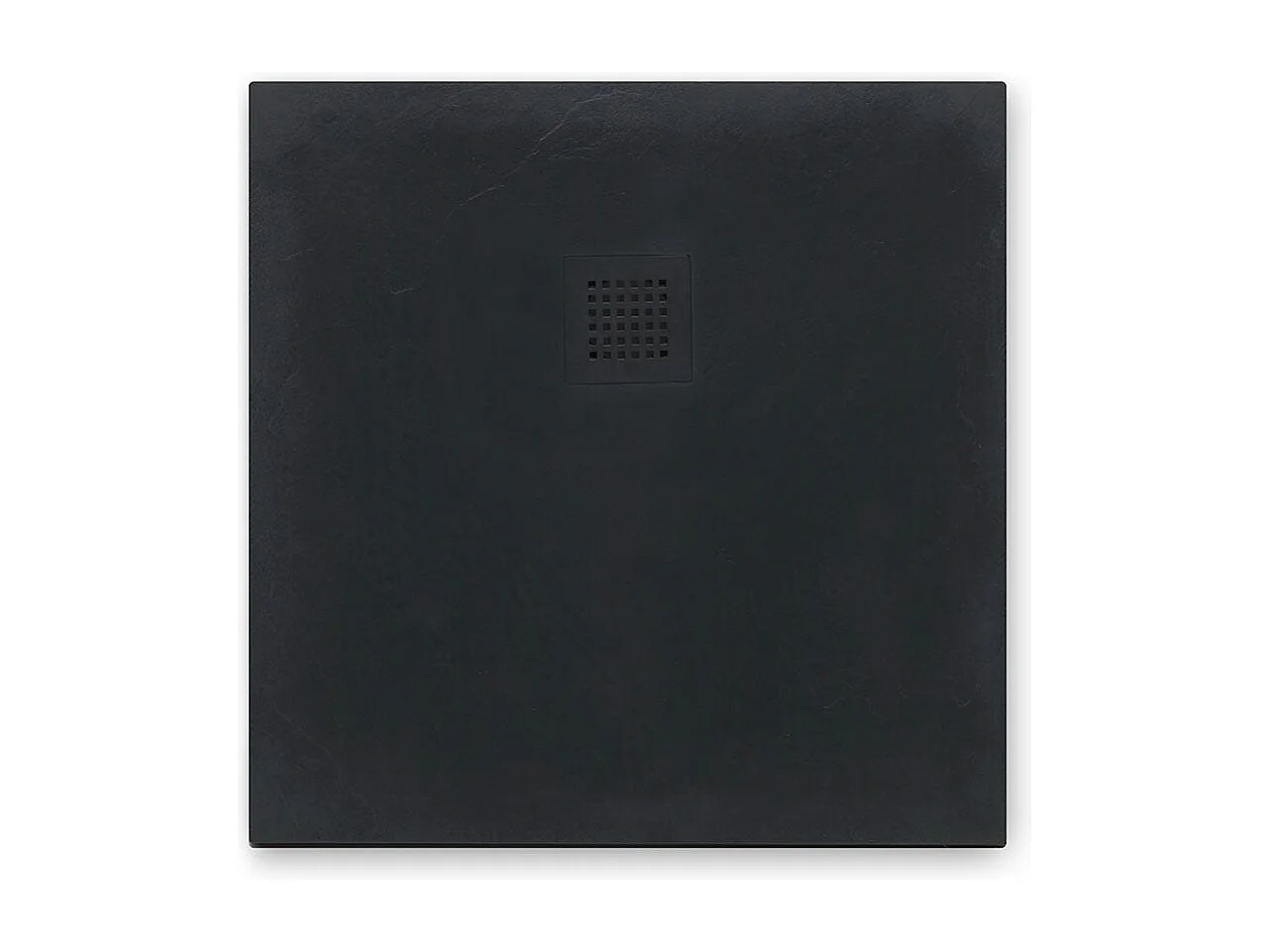 Receveur De Douche 70X70 En Résine Gris Anthracite Effet Pierre  | Muse