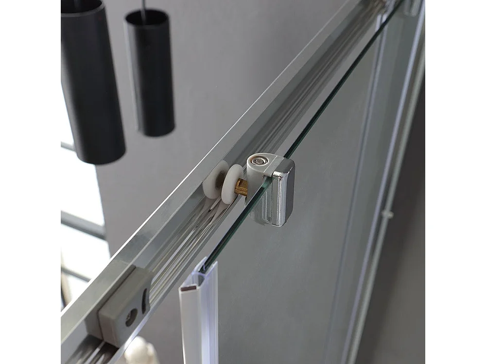 Cabine De Douche D'angle Coulissante 70X100 Cm Cristal Transparent | Luna