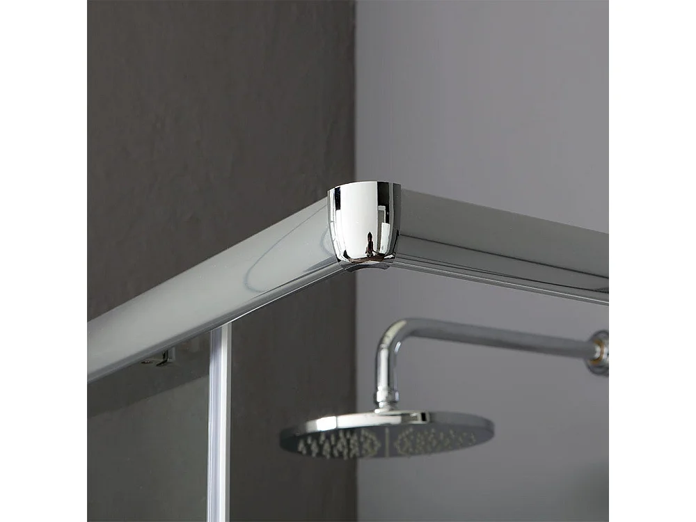 Cabine De Douche Economique Verre 4 Mm 70X90 Profil Chrome | Luna