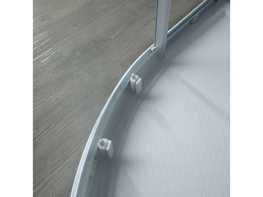 Cabine De Douche Angulaire Avec Profilés Blancs 80X80 Cm | Venere