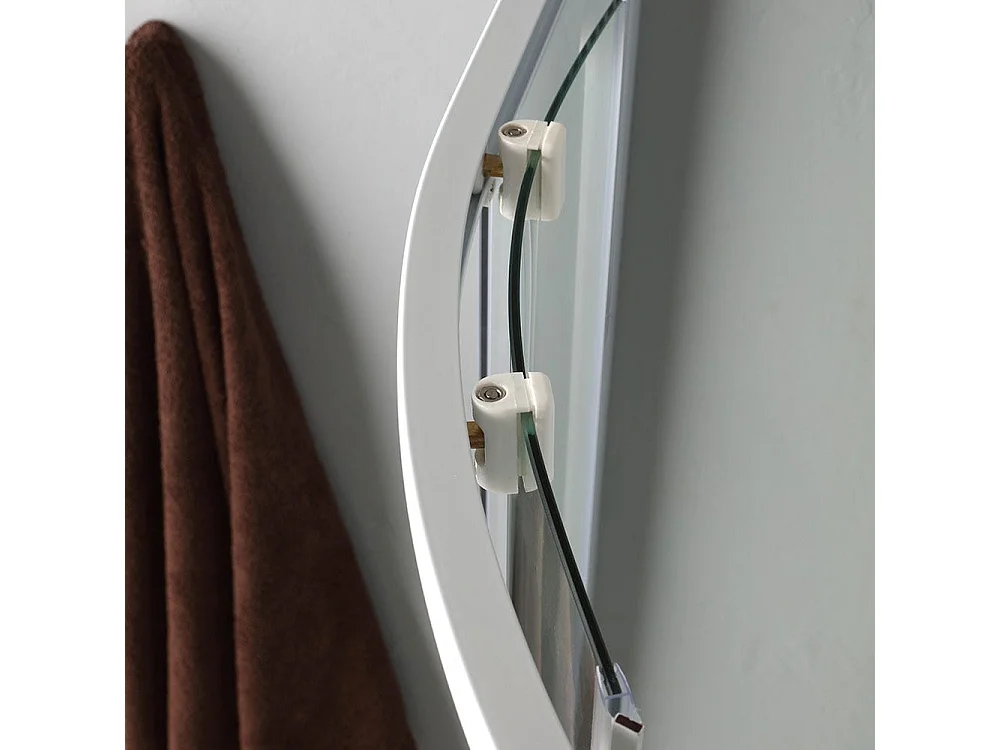 Cabine De Douche Angulaire Avec Profilés Blancs 80X80 Cm | Venere