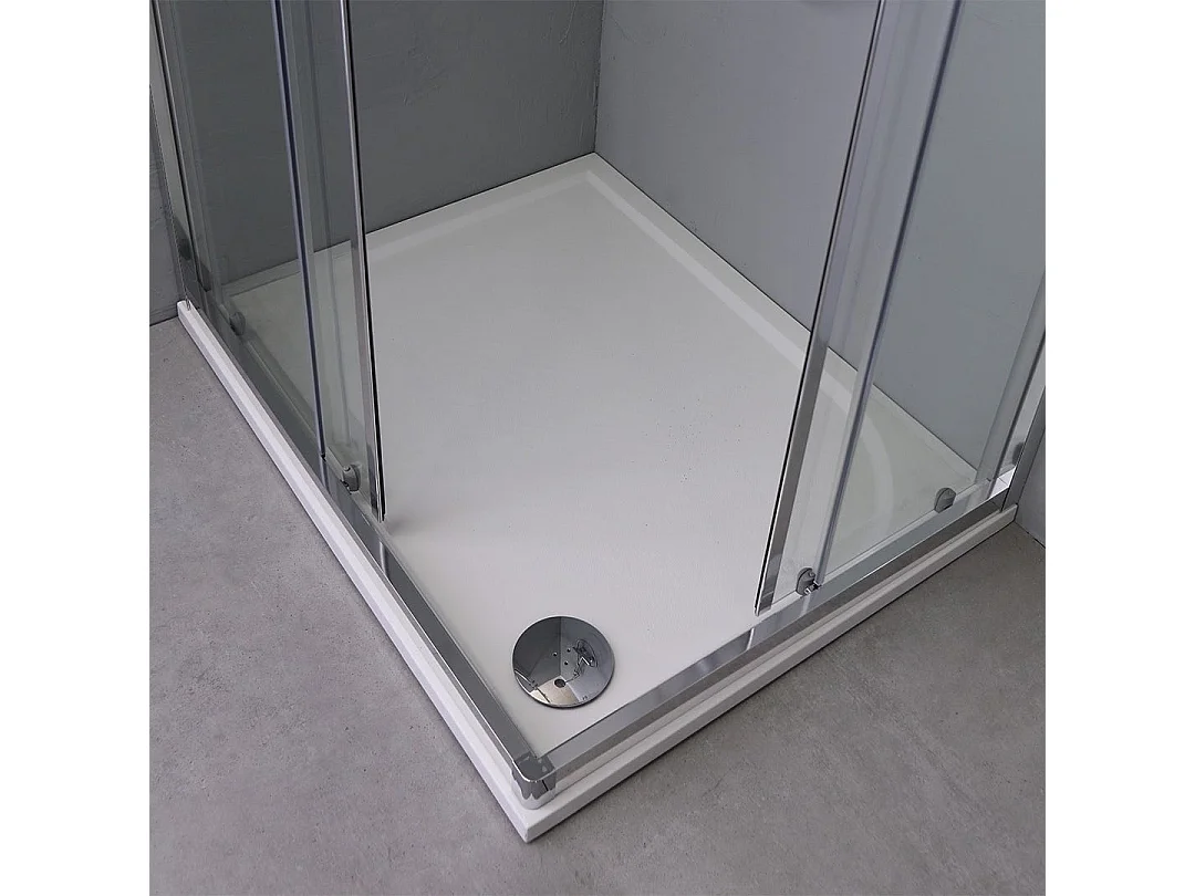 Cabine De Douche 90X120 Au Design Moderne Avec Un Profilé Plat | Fly