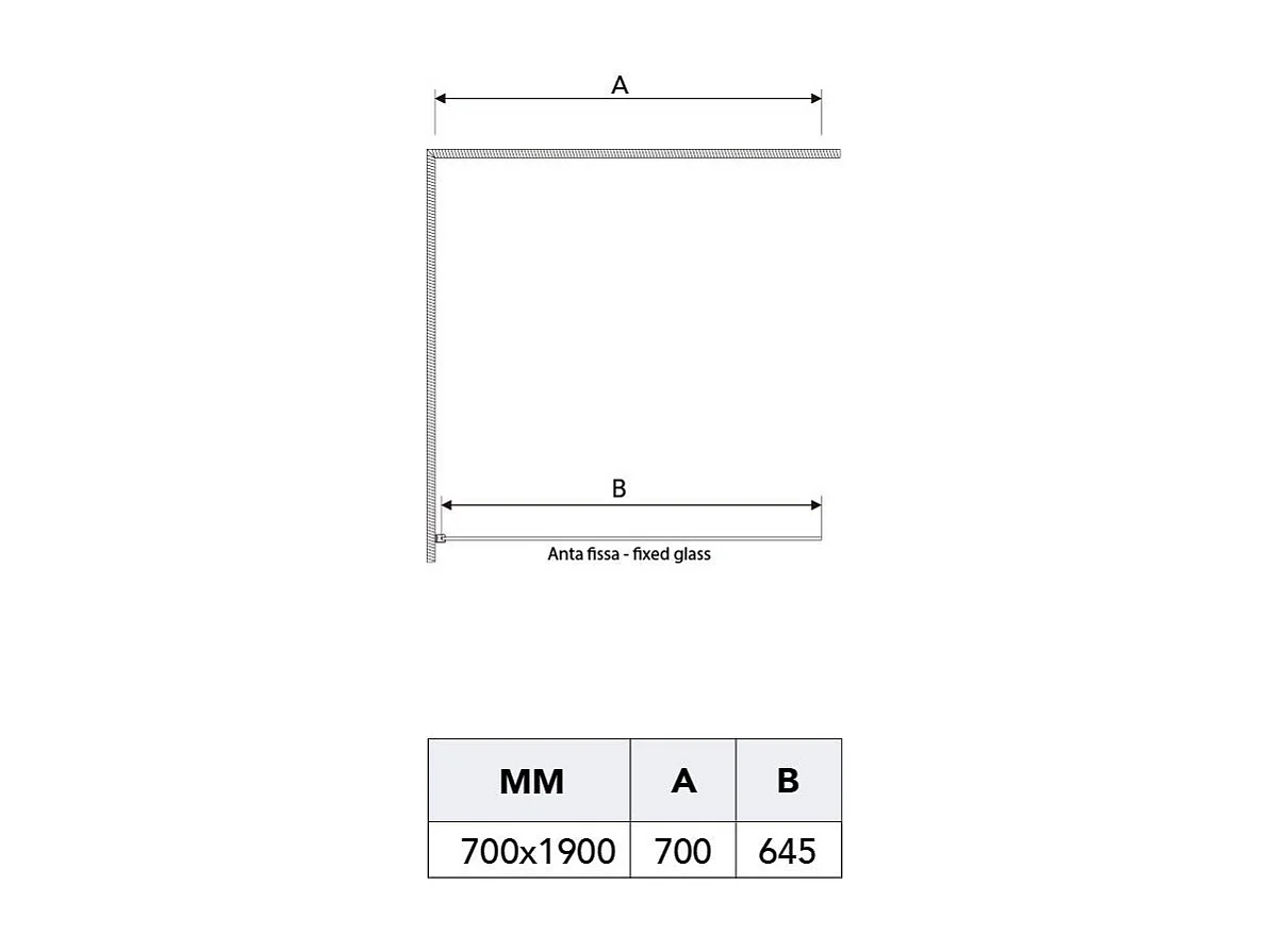Cabine De Douche Crystal 6 Mm Mesure 140X70 Porte Coulissante | Dream