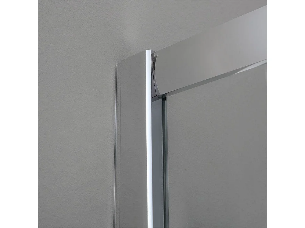 Porte De Douche Rectangulaire 80X120 Verre Transparent | Giada