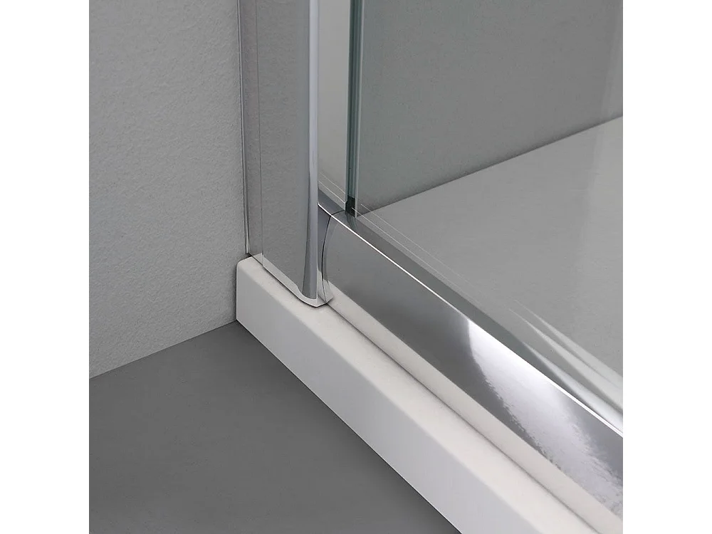 Porte De Douche Rectangulaire 80X120 Verre Transparent | Giada