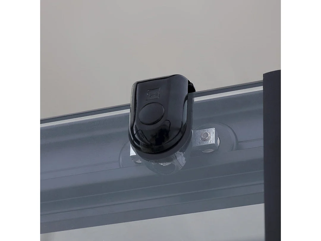 Porte De Douche Niche 100 Cm Porte Coulissante + Paroi Fixe 70 Cm | City