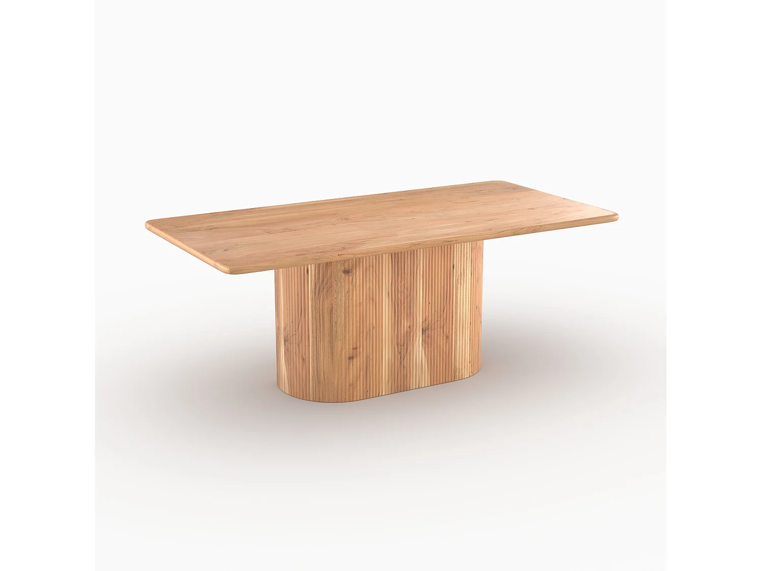 Table rectangulaire en bois massif d'acacia 6 places - June