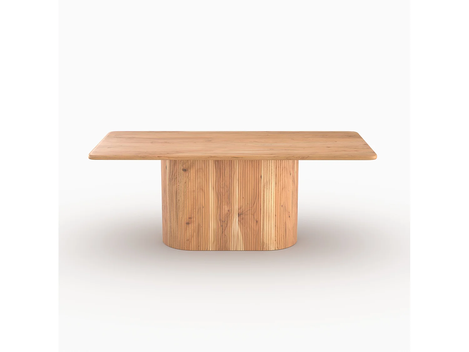 Table rectangulaire en bois massif d'acacia 6 places - June