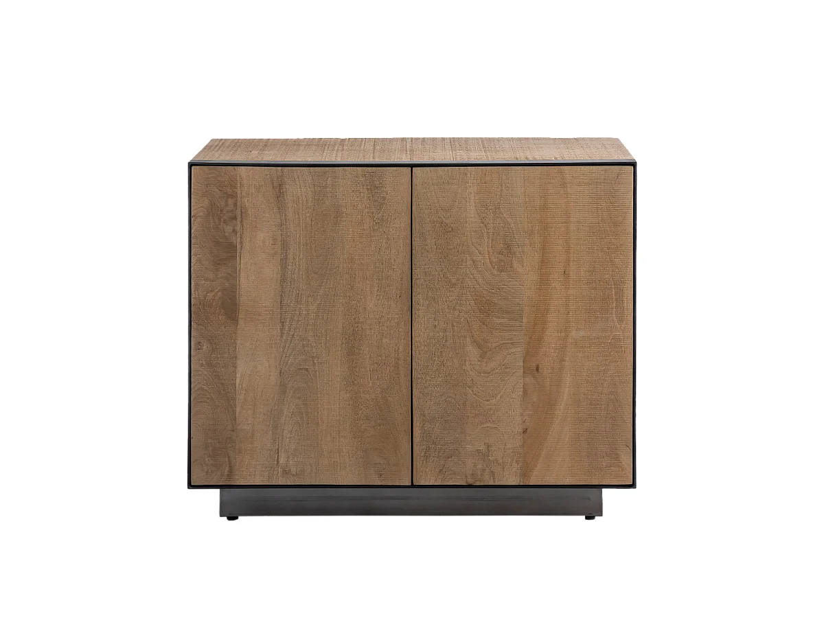 Aparador 2 puertas en madera de mango y metal Isil