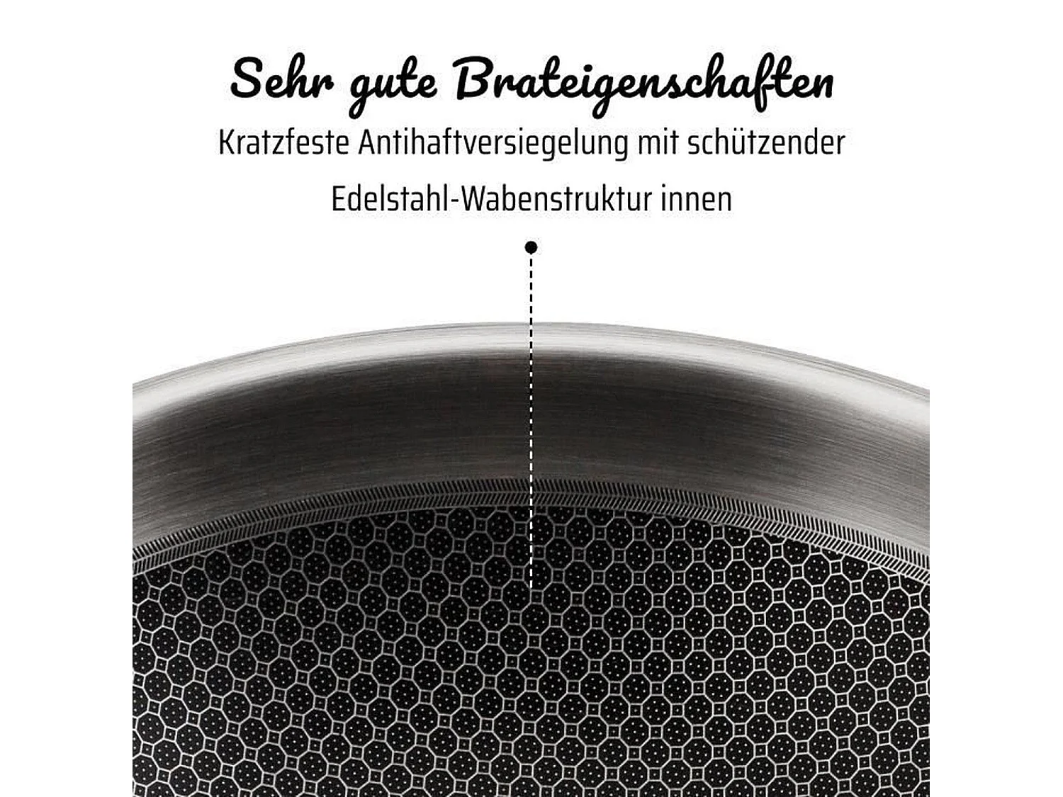 Wok profesional de 32 cm - Inducción - Acero inoxidable macizo