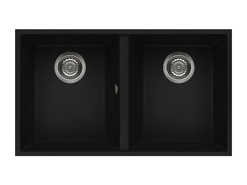 Elleci Quadra 350 Lavello montato su piano Rettangolare Granitek