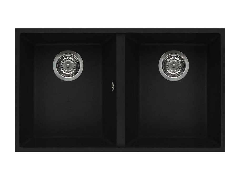 Elleci Quadra 350 Lavello montato su piano Rettangolare Granitek