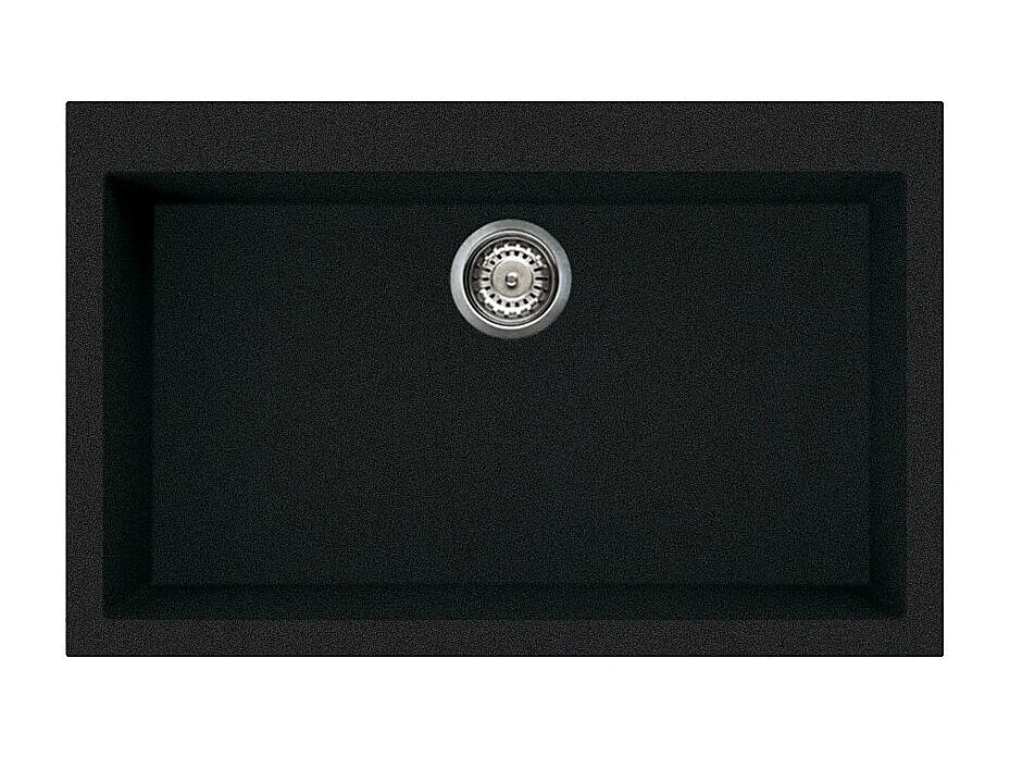 Elleci Quadra 130 G59 Lavello montato su piano Rettangolare Granitek